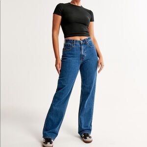 NWT Abercrombie curve love relaxed jean